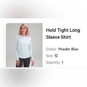 Lululemon Hold Tight Long Sleeve 12